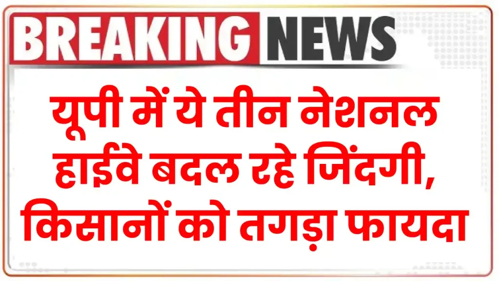 UP: यहाँ बन रहे तीन नेशनल हाईवे ने बदल दी जिंदगी, 195 गांवों के किसान हुए मालामाल