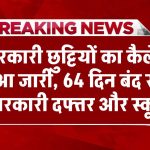 Holiday Callender 2025: सरकारी छुट्टियों का कैलेंडर हुआ जारी, 64 दिन बंद रहेंगे सरकारी दफ्तर और स्कूल